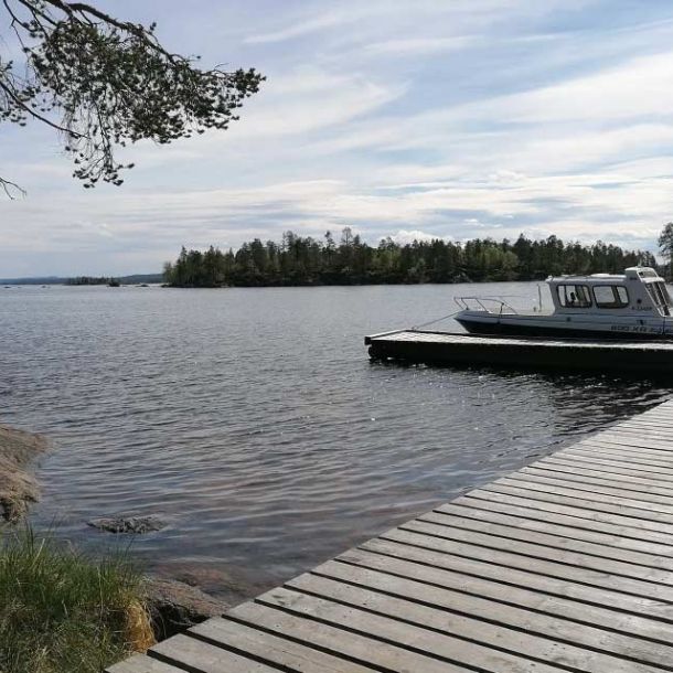 Boat trip to Jääsaari (Lake Inari)